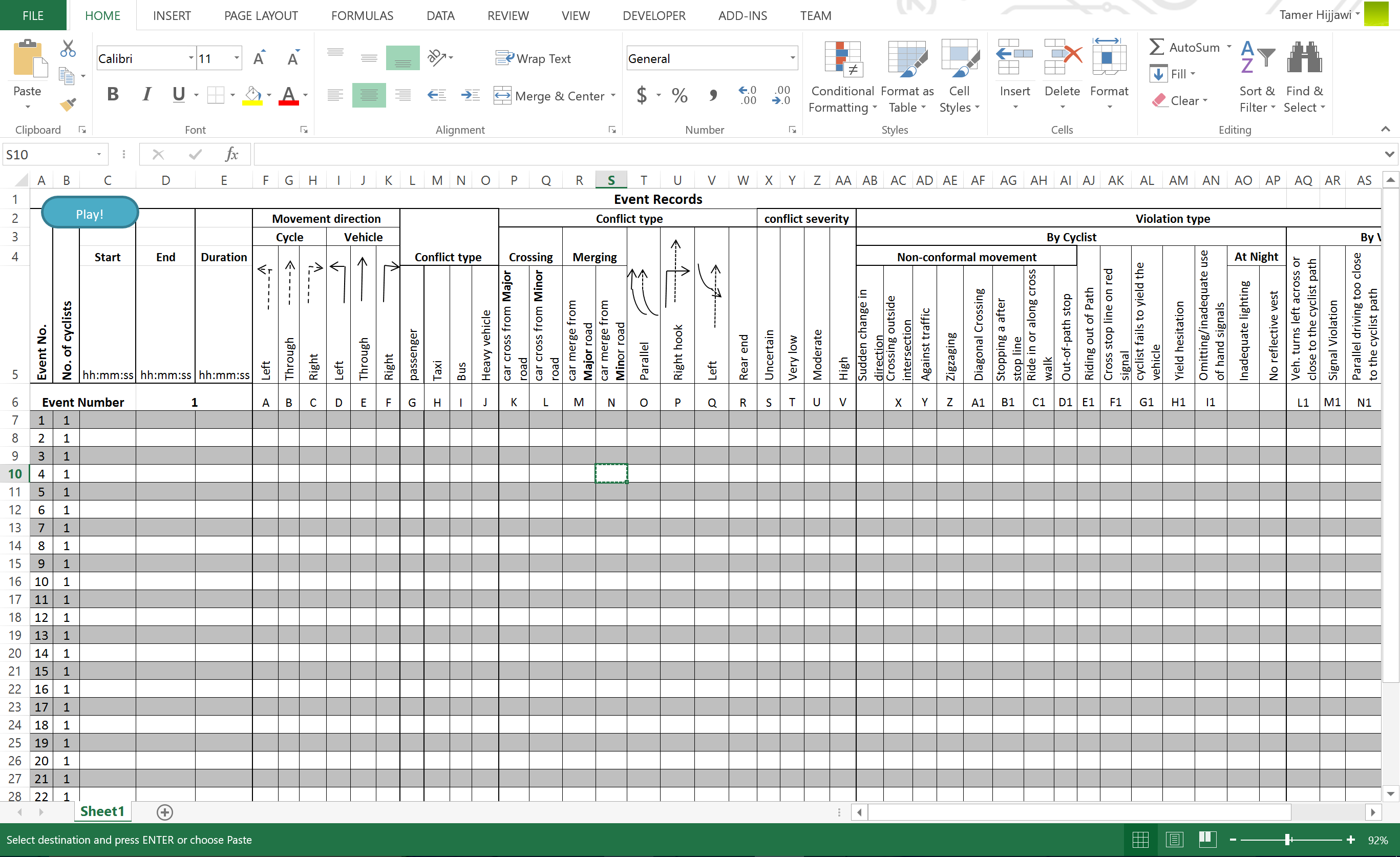 Excel Methodology